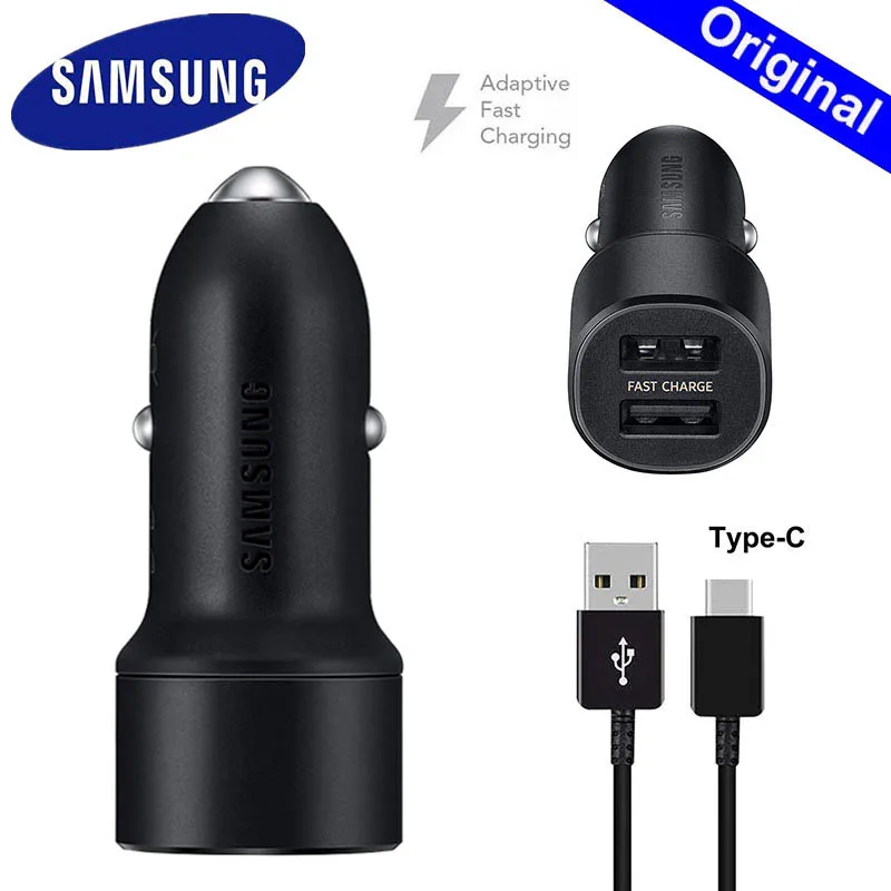 Автомобильное зарядное устройство Samsung для быстрой зарядки с двумя usb-портами 15