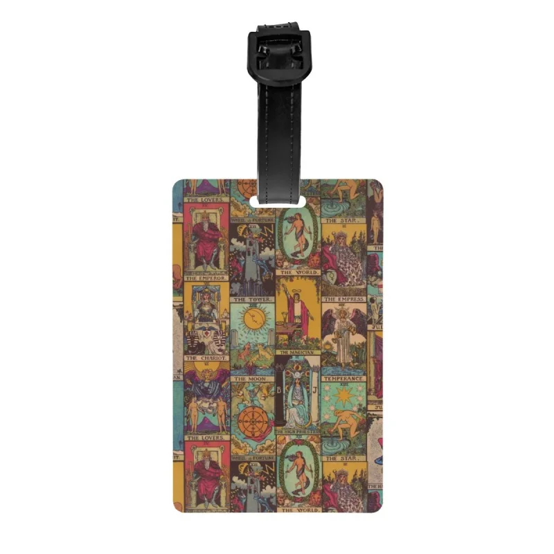 

Винтажная Лоскутная бирка для багажа главного Аркана Таро, защитный чемодан с ведьмой, религиозный чемодан, Обложка для личной безопасности