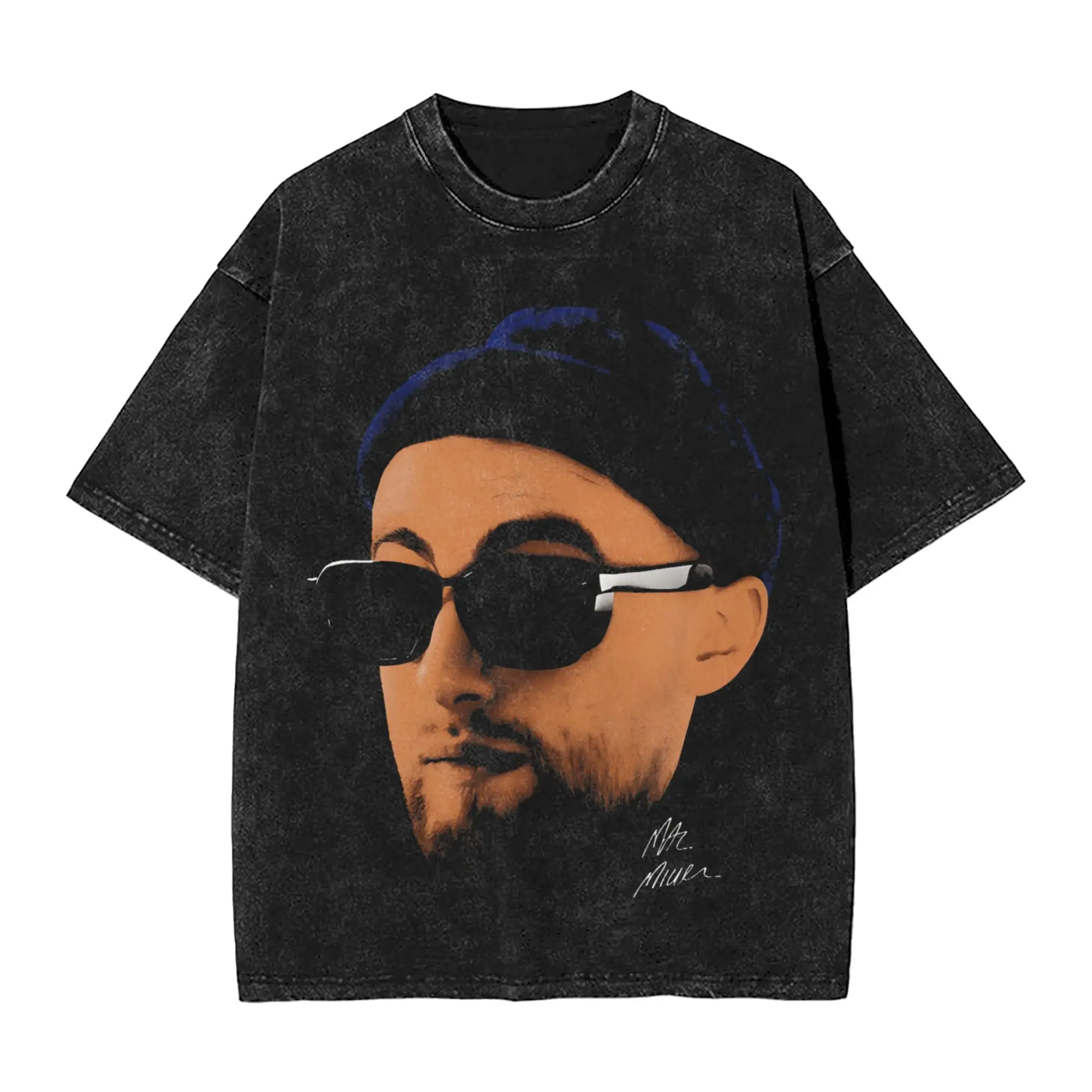 Фото Футболки Mac Miller в стиле рэп, уличная одежда, винтажные футболки в стиле хип-хоп, футболки для мужчин и женщин, 100% хлопок, уличная одежда №2