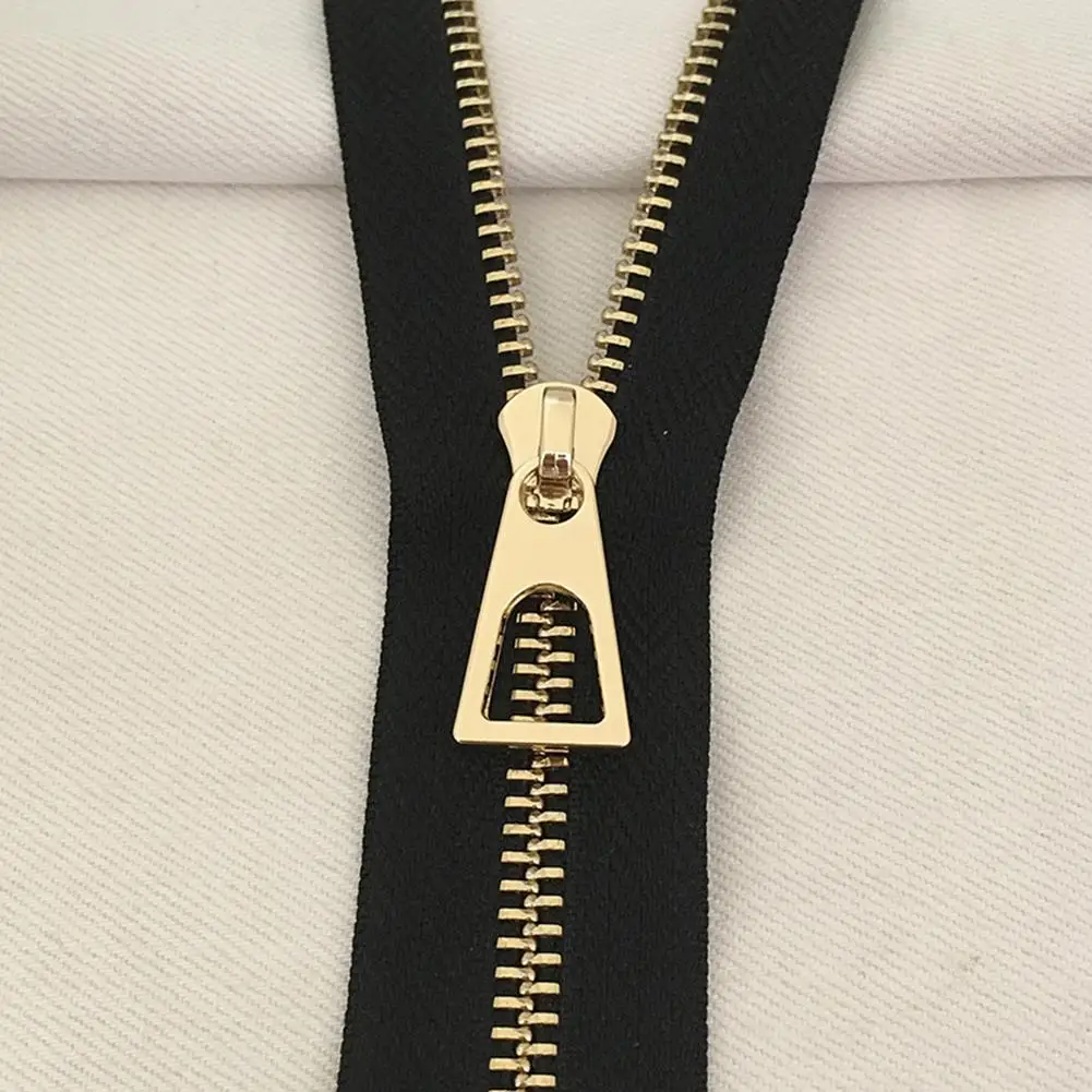1 Pcs Gold Metal Zipper Nylon Zips Jacket Bag Purse Pockets Repair Zippers Heads Repair Kits DIY Garment Sewing Accessories