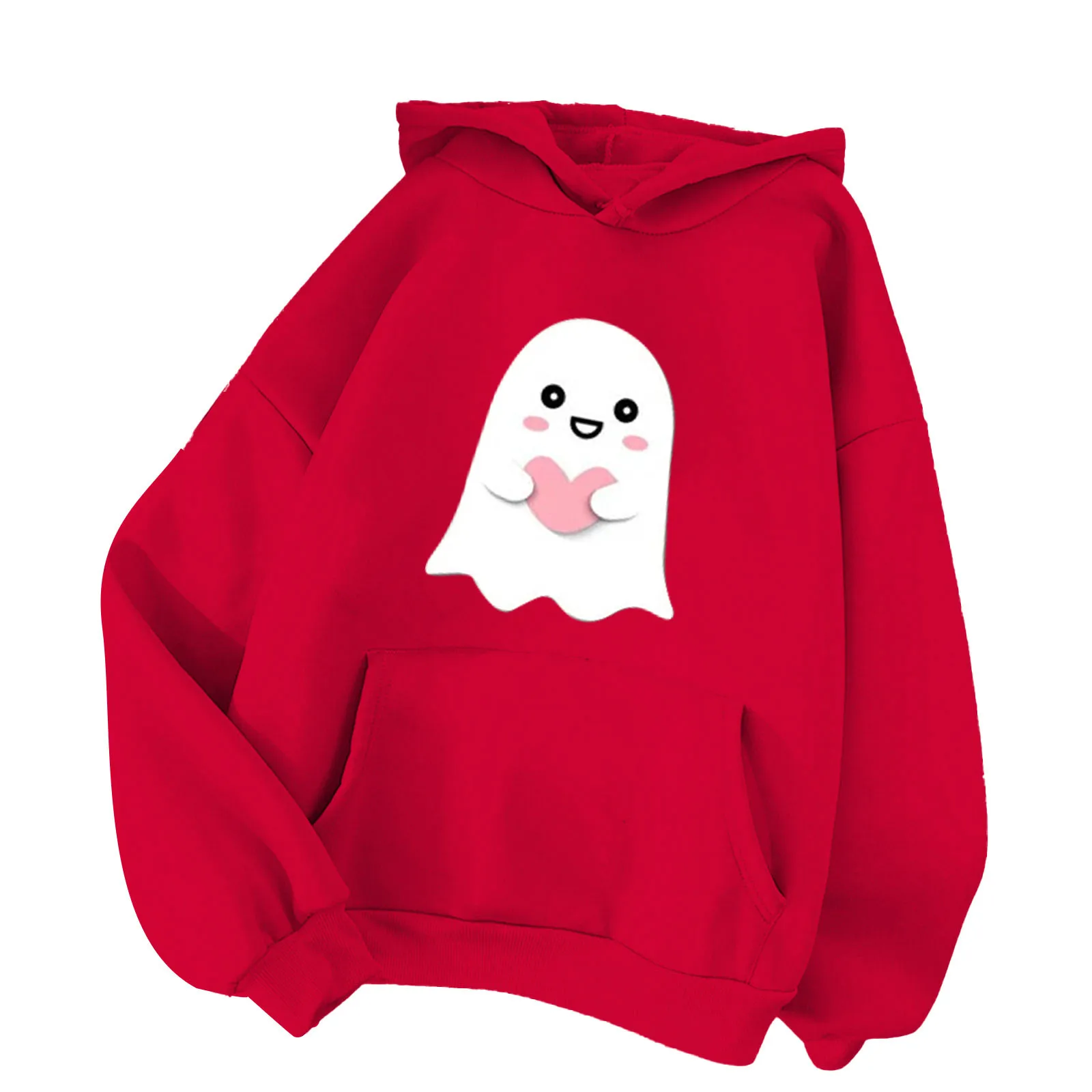 

Женский модный спортивный пуловер на Хэллоуин Толстовка свободная мягкая утепленная Повседневная Толстовка Y2k толстовки Женская толстовка