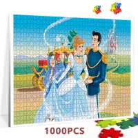 disney puzzles for adults 1000 pieces paper jigsaw cinderella disney princess puzzles educational diy puzzle game toys gift
