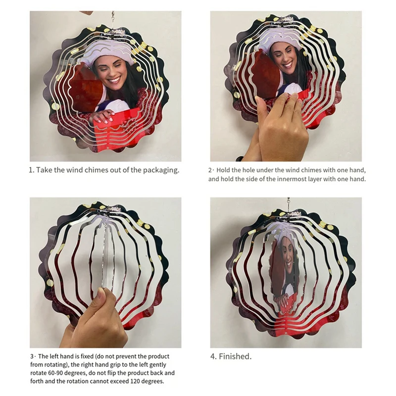 8 шт. заготовки для сублимационного ветрового спиннера 8-дюймовый ветровой