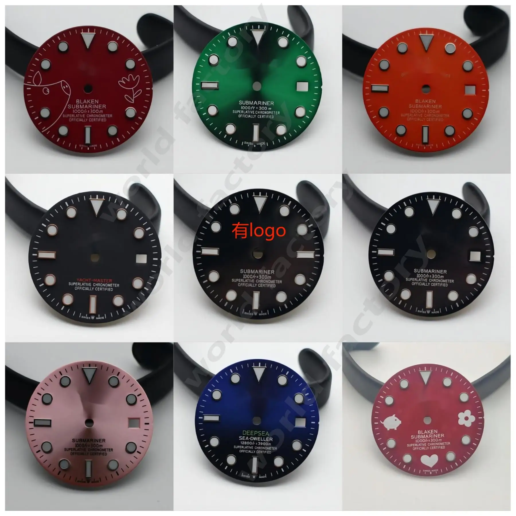 ETA2836 Призрачный циферблат светящийся Lao Green Ghost Dial модифицированная поверхность