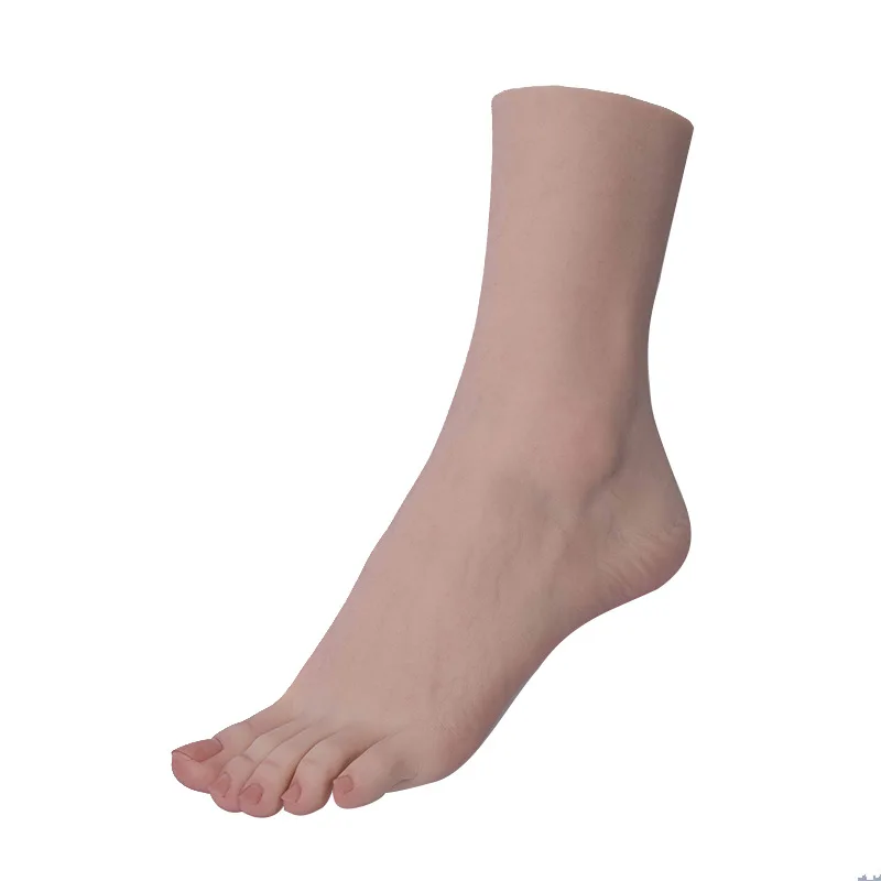 

Silicone Foot Model Factory Price Female Nail Practice Foot Mannequin Feet Fetish For Footjob Shoes Jewelry Display Z3818