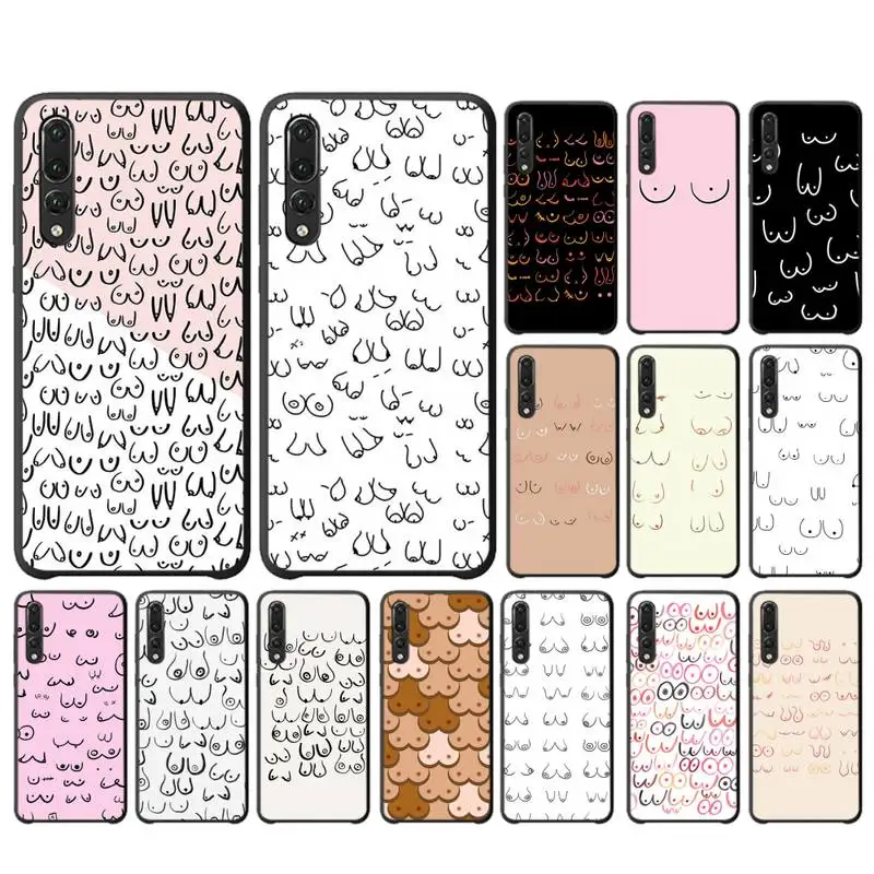 

MaiYaCa Boobs Art Print Phone Case for Huawei P30 40 20 10 8 9 lite pro plus Psmart2019