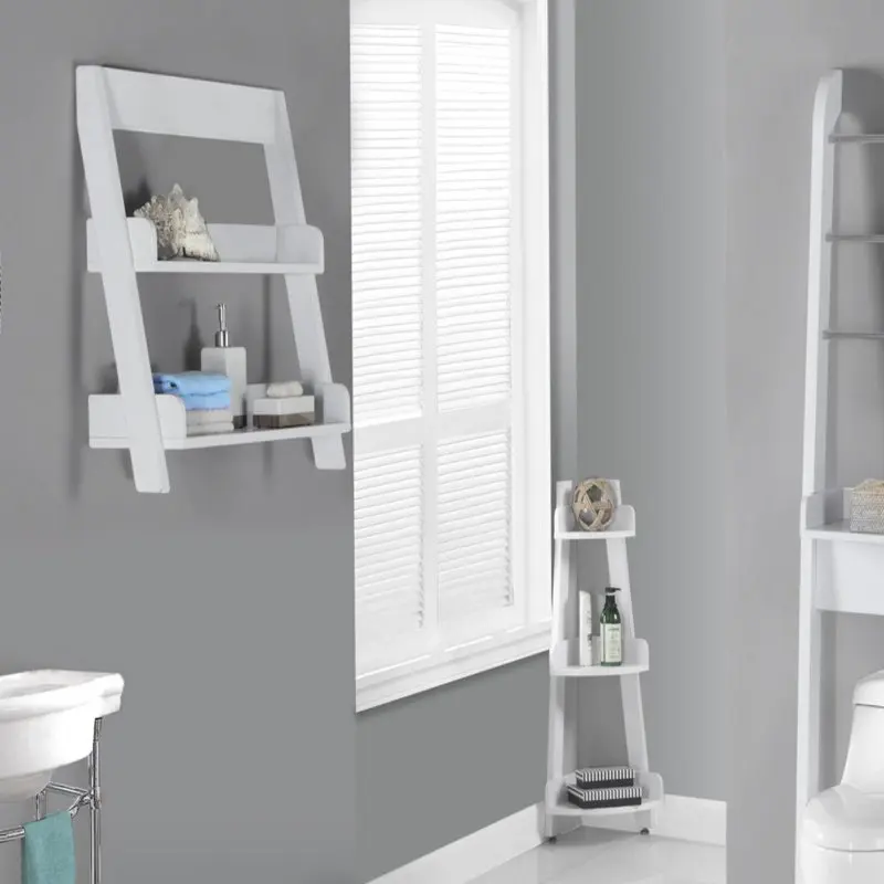 

, Contemporary White Modern Laminate Accent Storage Shelves