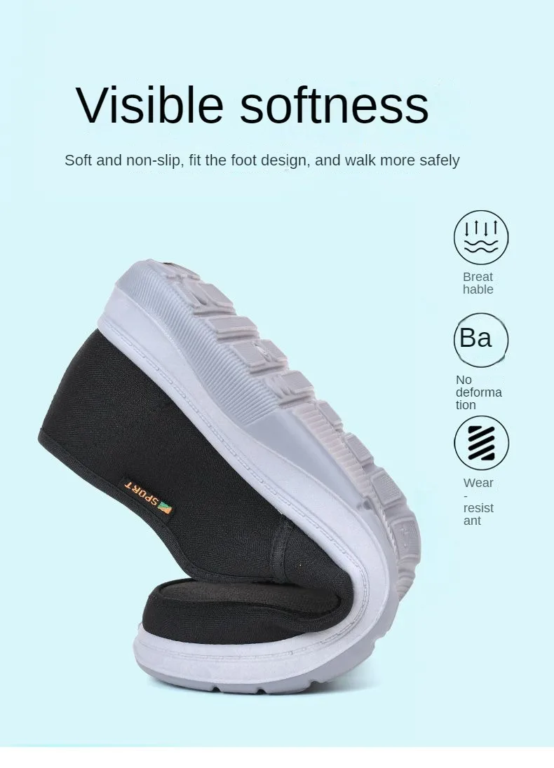 Men's Spring and Autumn Breathable Canvas Shoes Flat Bottom Anti slip Work Shoes Men's Casual Single Shoes