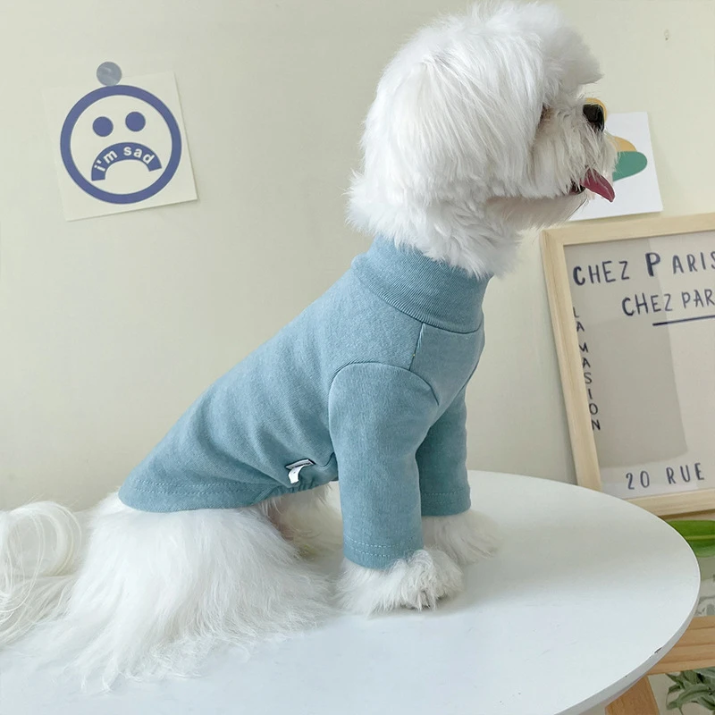 

Dog Soft Cotton Hoodie Pet Breathable Clothing for Puppies Cats Pullover Jacket Chihuahua Bulldog Shirt Small Pet Supplies