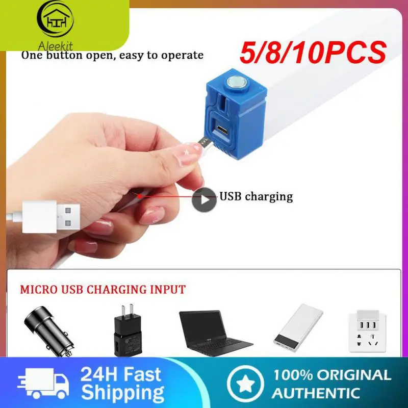 

5/8/10PCS Waterproof Home Power Failure Work Fill Light Multi-function Led Emergency Lights 3 Gears Emergency Light Portable