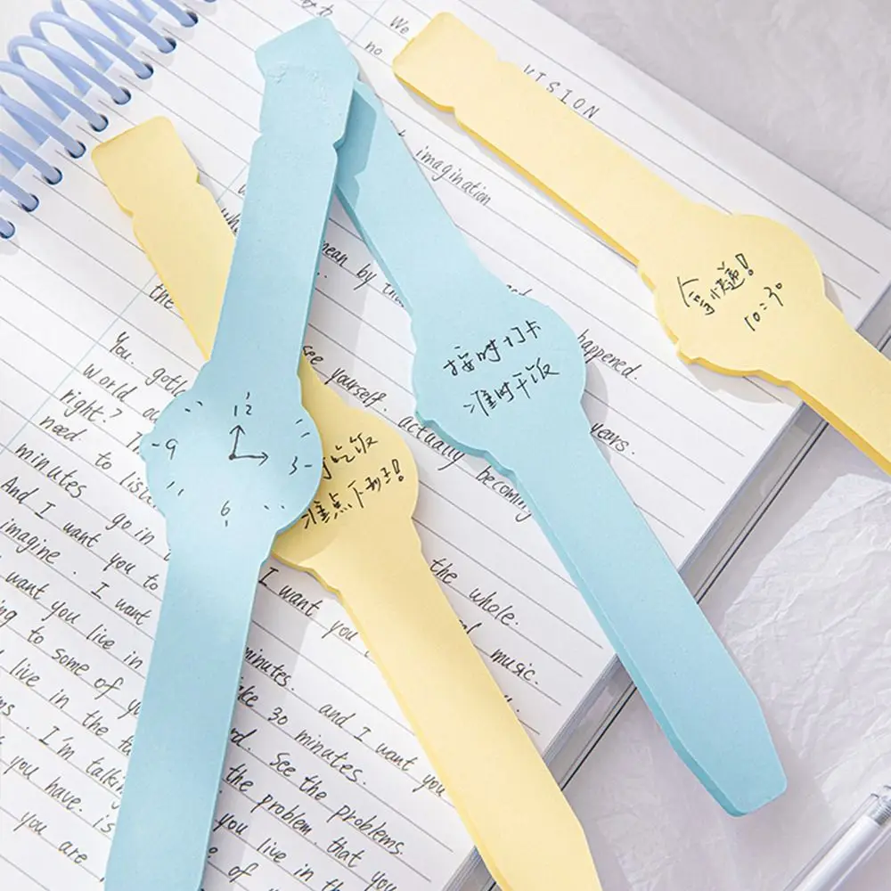 

Alarm Clock Bracelet Sticky Note Pads Wrist Watch Shape N Times Sticky Sticky Reminder Adhesive Tearable Sticky Labels
