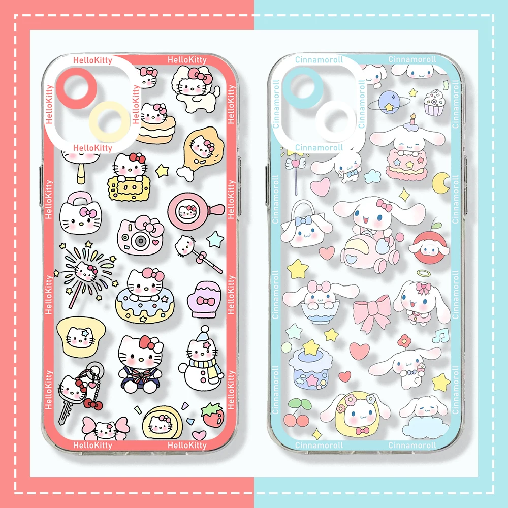 

Cute Sanrio Hello Kitty Pochacco Phone Case For Xiaomi Mi 13 12 11 10 lite 11i 12S Poco M3 M4 F3 MIX 3 4 Pro Ultra 5G 4G Cover