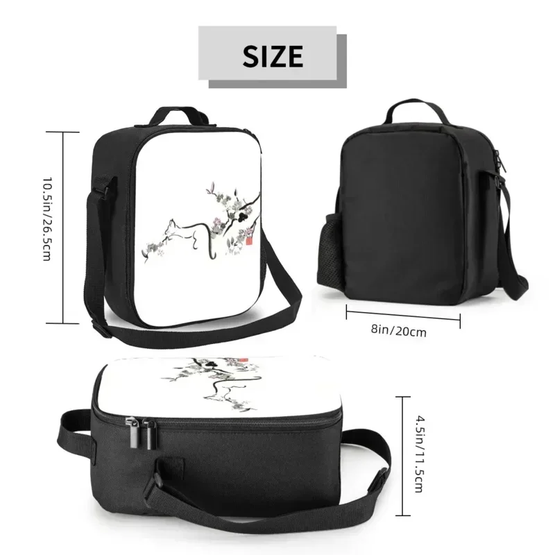 Термоизолированные ланч-боксы с милыми животными и принтами из материала
