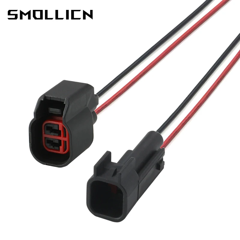 

1-50 Ses 2-контактный водонепроницаемый разъем USCAR EV6 EV14 топливный инжектор, зажимы, отрезной шлейф для Ford LS2 LS3 LS7