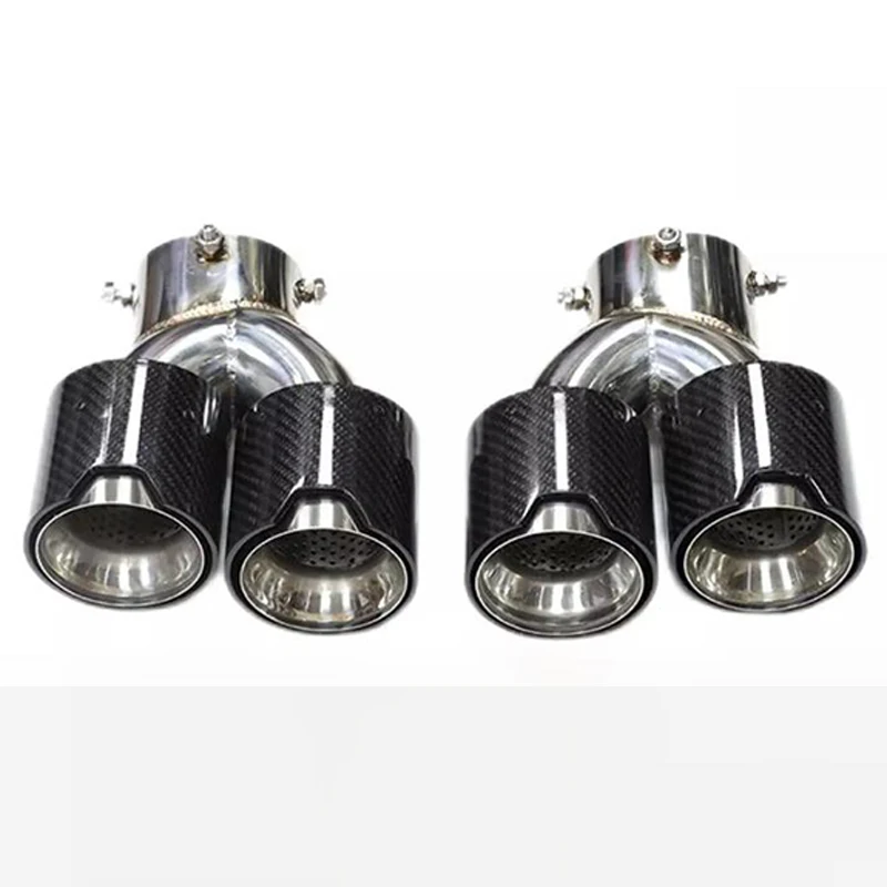 2 шт. четырехъядерный наконечник выхлопной трубы для BMW G20 G21 M340i 330i 2019-2023 глушителя