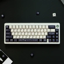 GMK 129 Keys Galaxy Theme Key Cap Cherry Profile DYE-SUB PBT Keycap with 1.75U 2U Shift for MX Switch Mechanical Keyboard