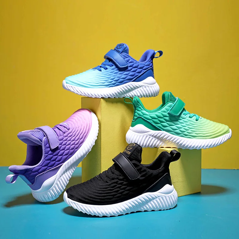 

Fashion Children's Shoes Mesh Breathable Boys Walking Flat Shoes Children's Trendy Shoes Teen Running Girls Soft Sole Sneakers