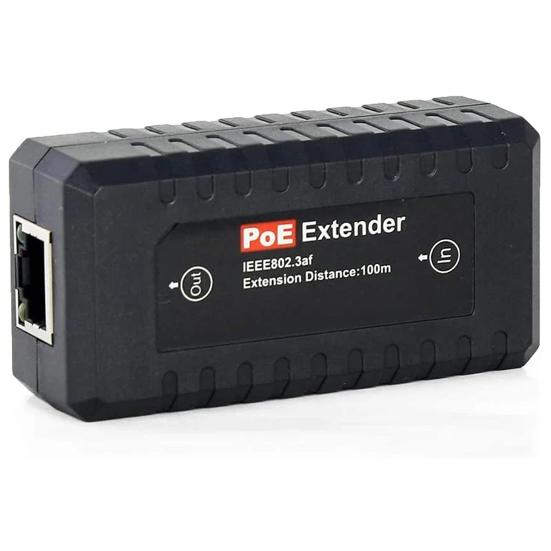 

Poe Extender Ethernet Repeater 1 Port 10/100Mbps, IEEE802.3Af For Security Systems IP Camera Poe Splitter