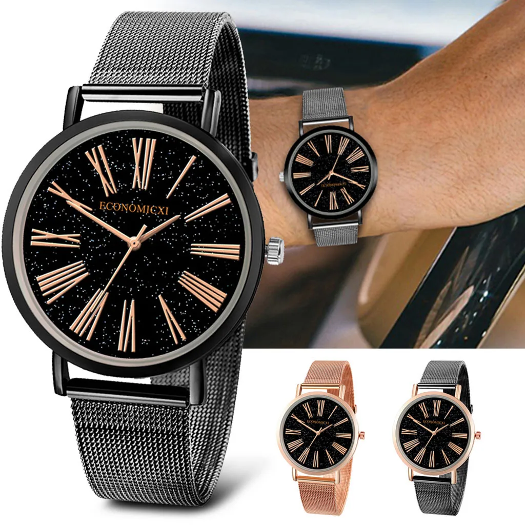 

Women's Silver Watch Womens Silver Watch Stainless Steel Mesh Belt Watch Starry Sky Women's Silver Watch Womens Silver Watch