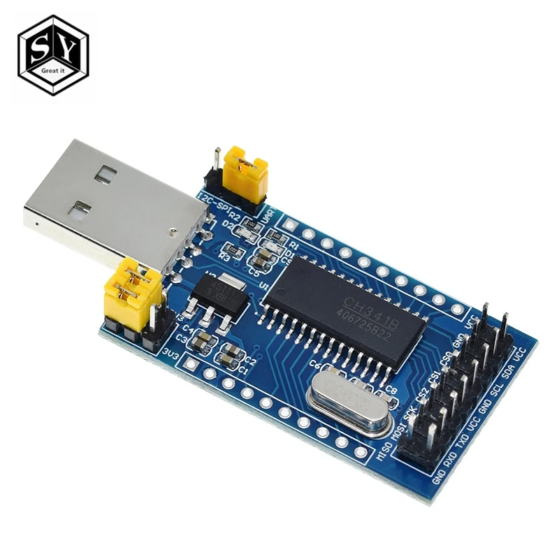 Программатор CH341A с USB на UART IIC SPI I2C конвертер параллельным портом встроенный