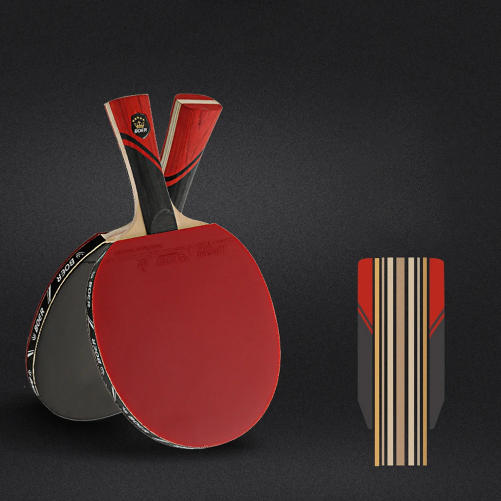 

For Competition Bat Table Tennis Racket 3 Star All-round Type Anti-skid Long Handle Offense Defense Ping Pong Bat
