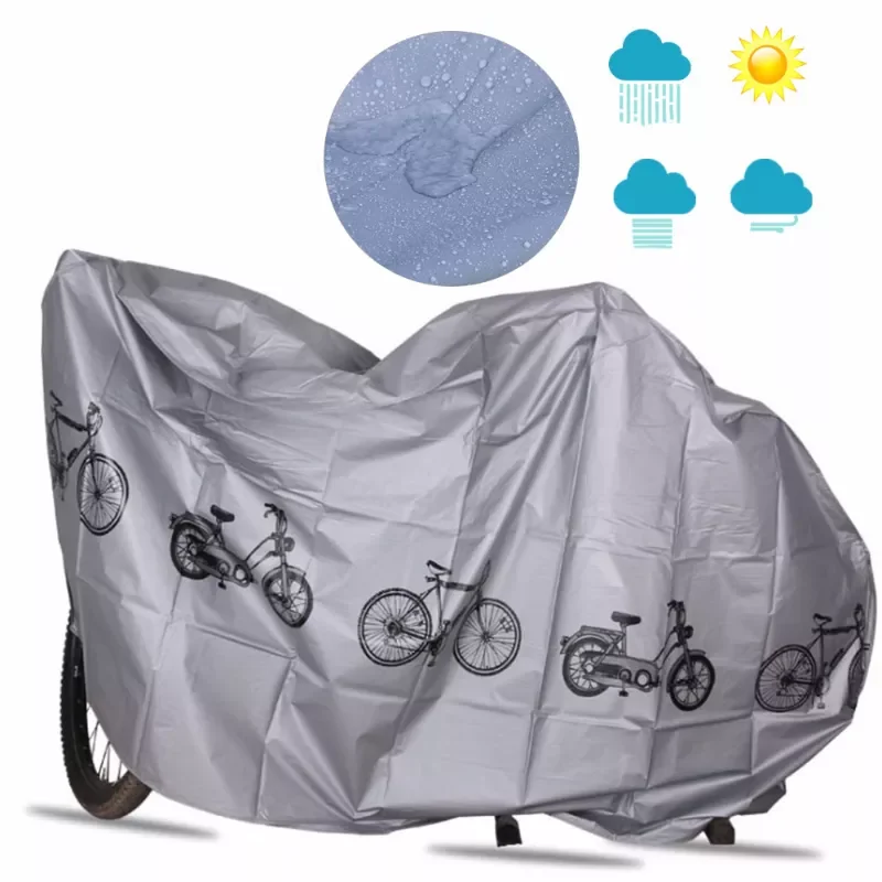

Gray Moto Bike Motorcycle Covers Dust Waterproof Outdoor Indoor Rain Protector Cover Coat For Bicycle Scooter
