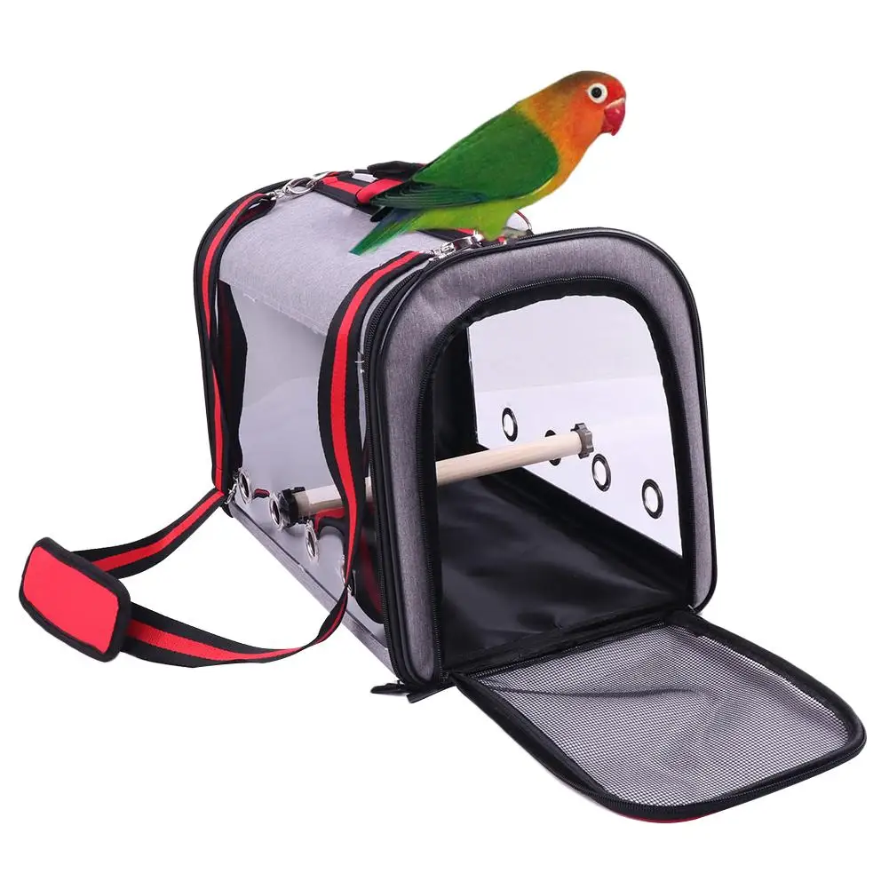

Portable Outdoor Bird Bag Clear Foldable Small Pet Travel Bag Breathable Pet Transport Cage Rabbit Chinchilla Pet Backpack