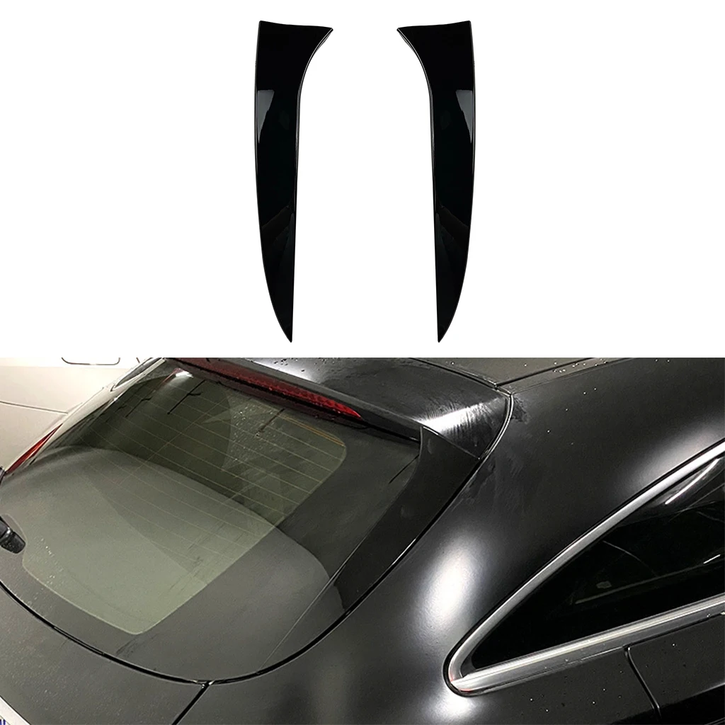 

Блестящий черный спойлер из АБС-пластика для заднего стекла автомобиля, боковое крыло, обшивка для Mercedes-Benz CLS-Class C218 X218, тормоз для съемки 2011-2018, 2 шт.