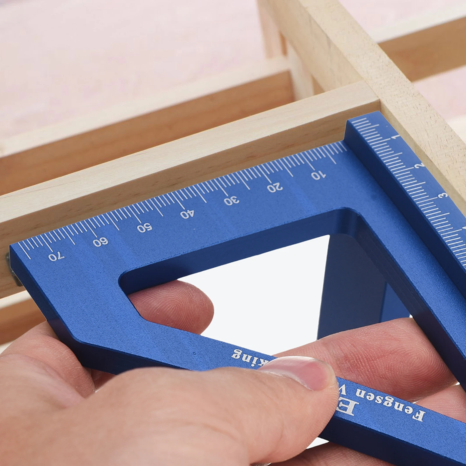 3D многоугловая измерительная линейка квадратный транспортир из алюминиевого