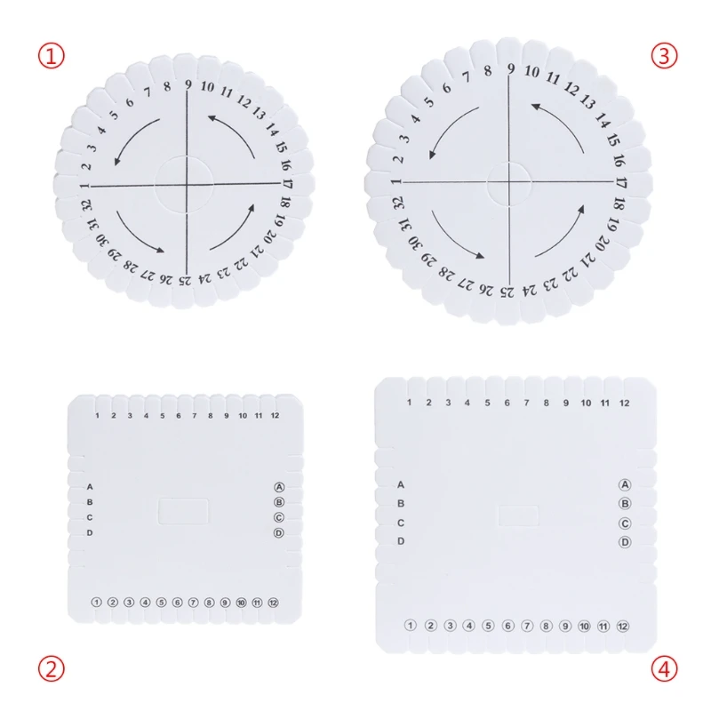 

652F плетеный диск квадратный браслет плетеный узел веревка лоток плетение диск EVA DIY инструмент