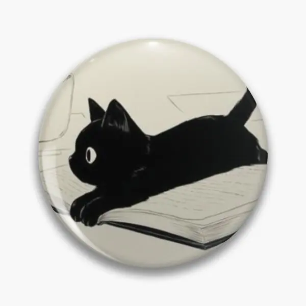 

Little Cat Soft Button Pin Collar Metal Gift Women Lover Creative Fashion Lapel Pin Badge Decor Brooch Clothes Funny Cartoon