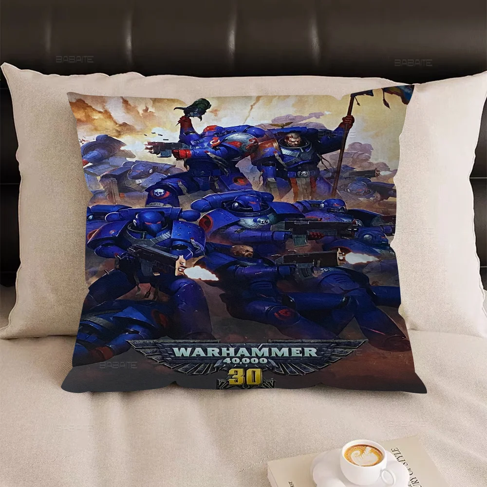 Game W-Warhammer-40K Pillow Cushion Cover Pillowcase Living Room Sofa Home Decor Customized