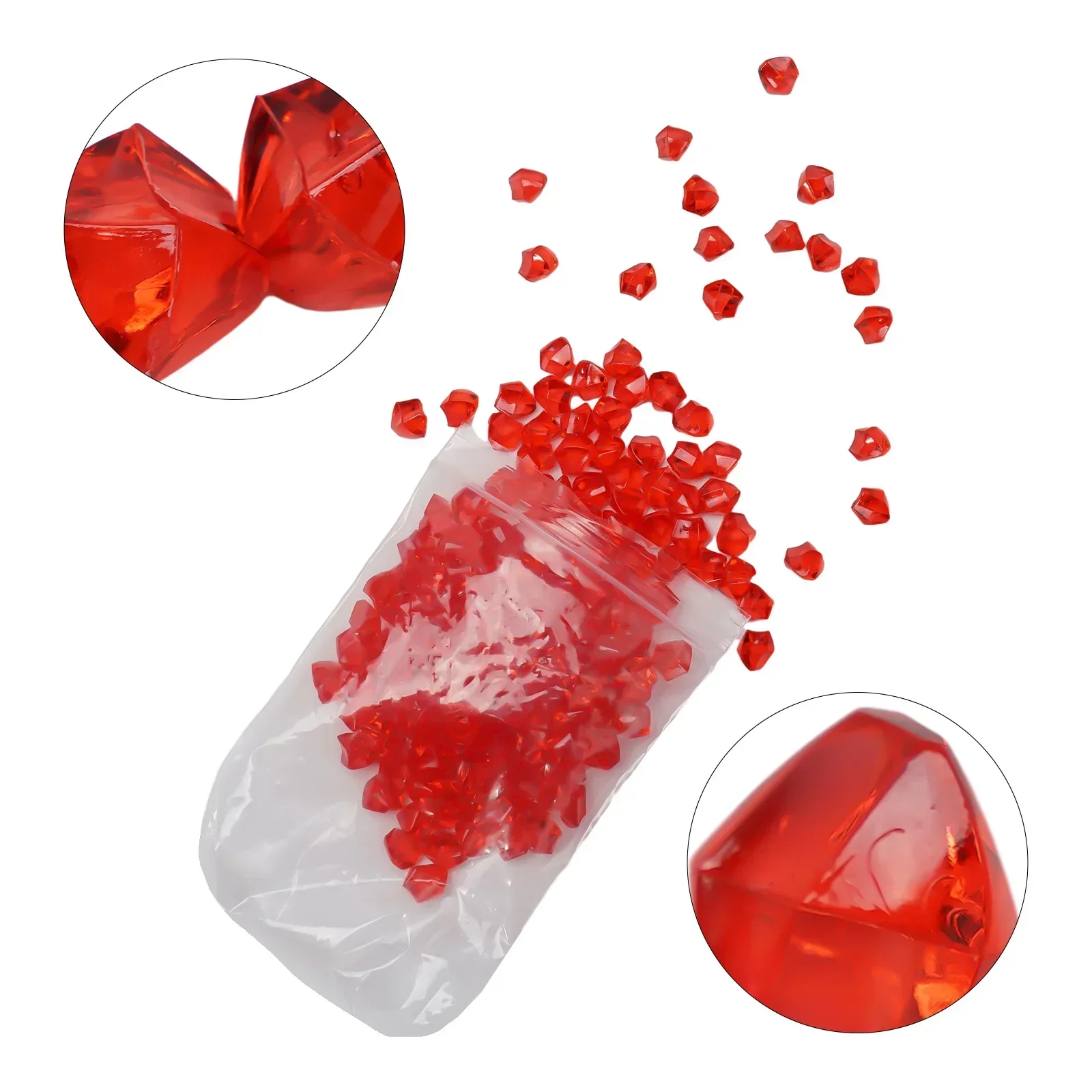 Небольшие украшения акриловые камни 6*9 мм аквариум полные гранулы драгоценный