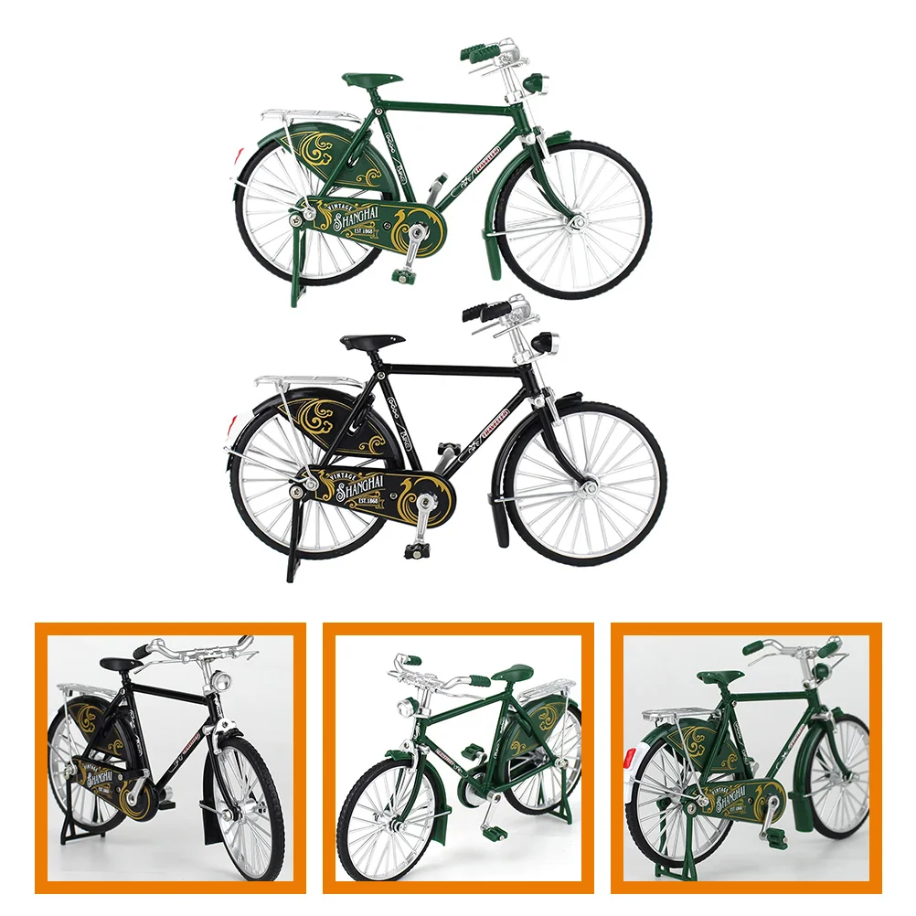 

Модель велосипеда из сплава, 2 шт., винтажные украшения для дома