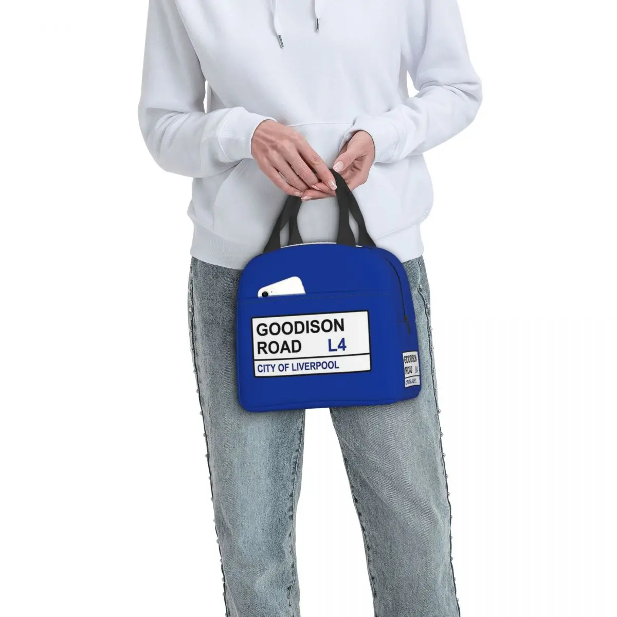 Everton Football Team Goodison Road Street Sign Сумки для обеда Изолированная коробка бенто Сумка