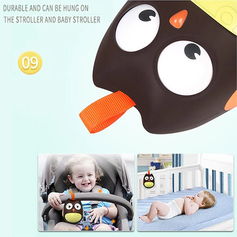 

Cute Baby Toys Owl Doll Baby Rattles Gifts Baby Roly Poly Tumbler Toy With Bell Toys For Children