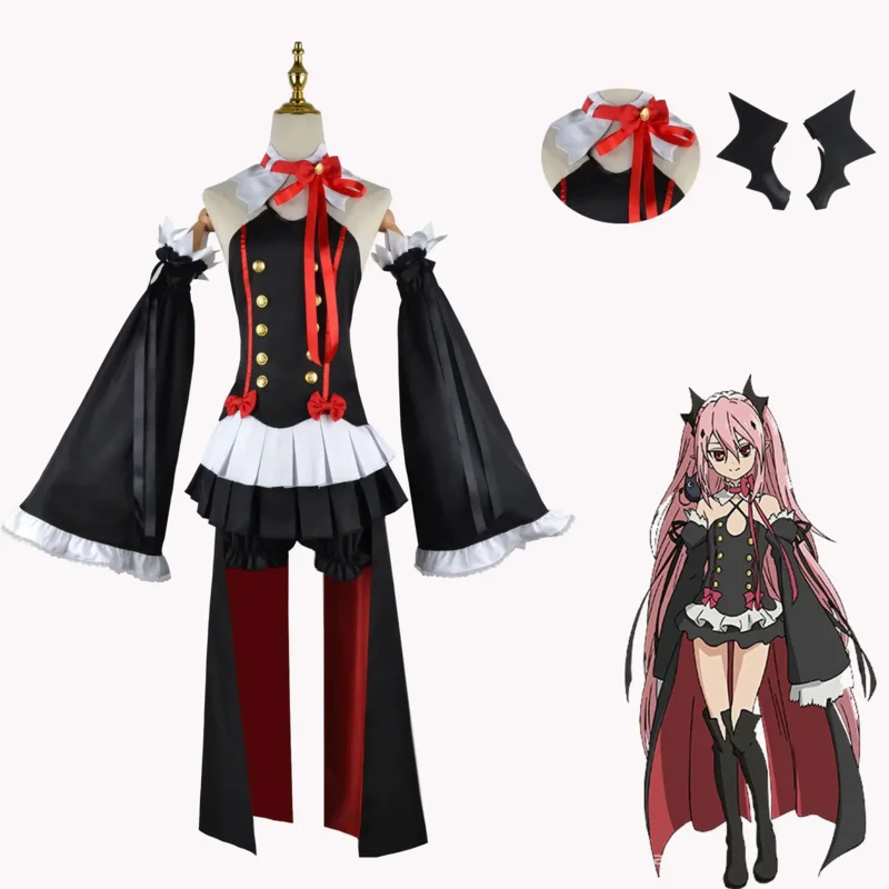 Костюм для косплея из аниме сераф Конца Owari no Seraph Krul Tepes полный комплект одежды