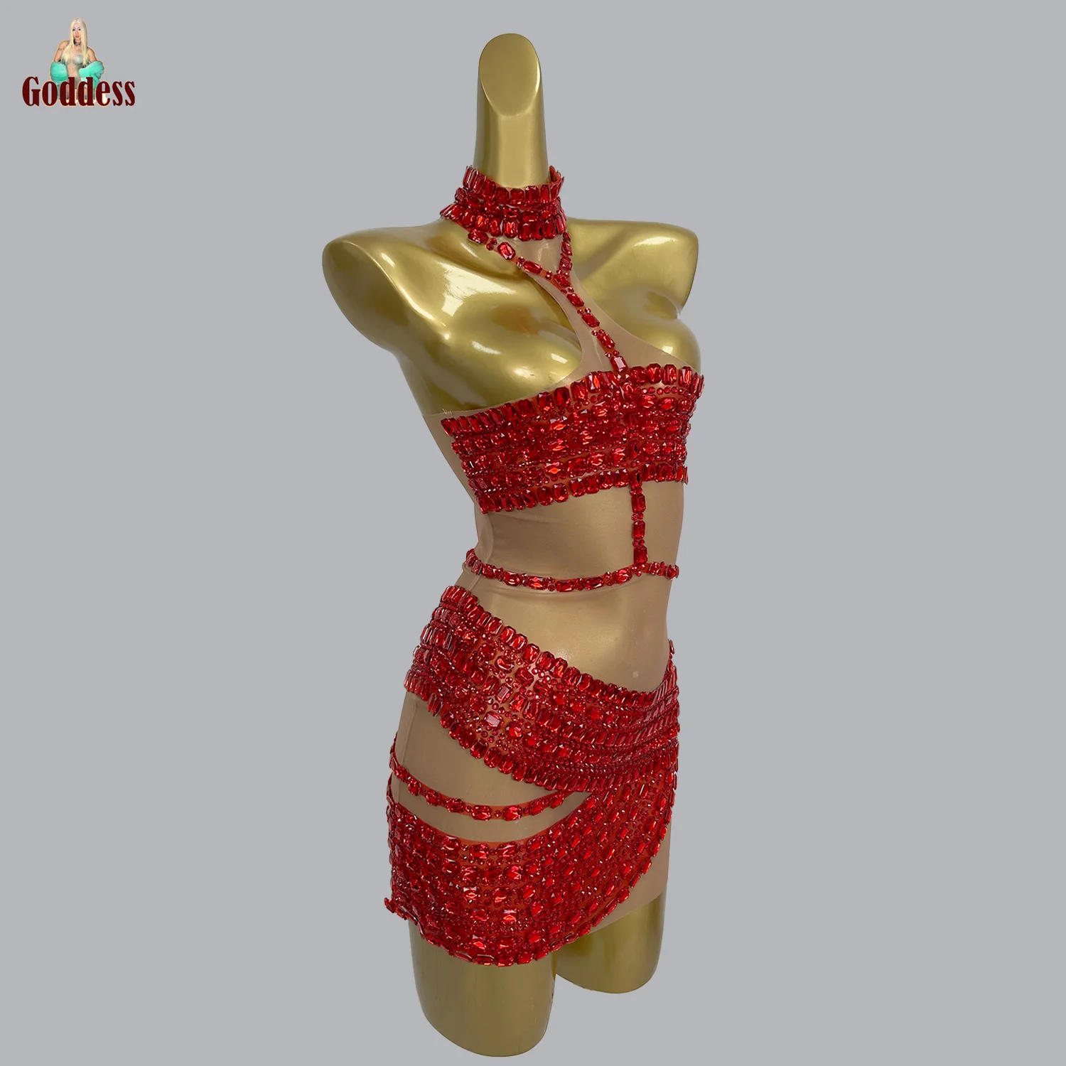 Блестящие стразы сексуальное прозрачное сетчатое мини-платье клубная горячая