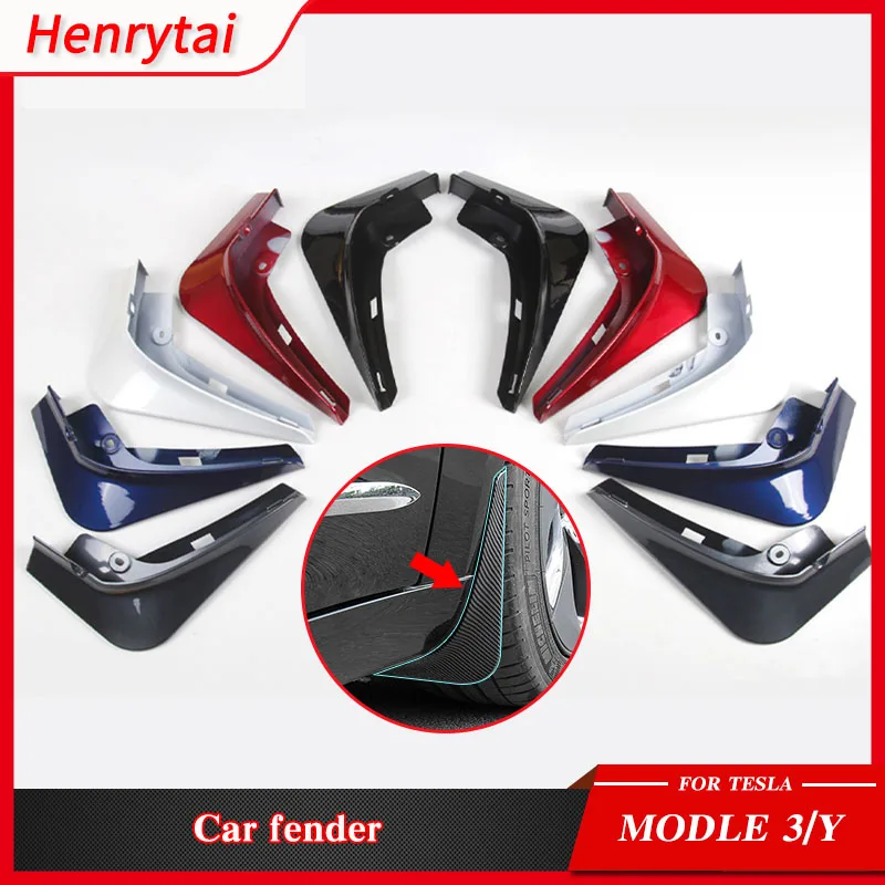 Брызговик для Tesla Model 3 2022 брызговик из углеродного волокна с узором |