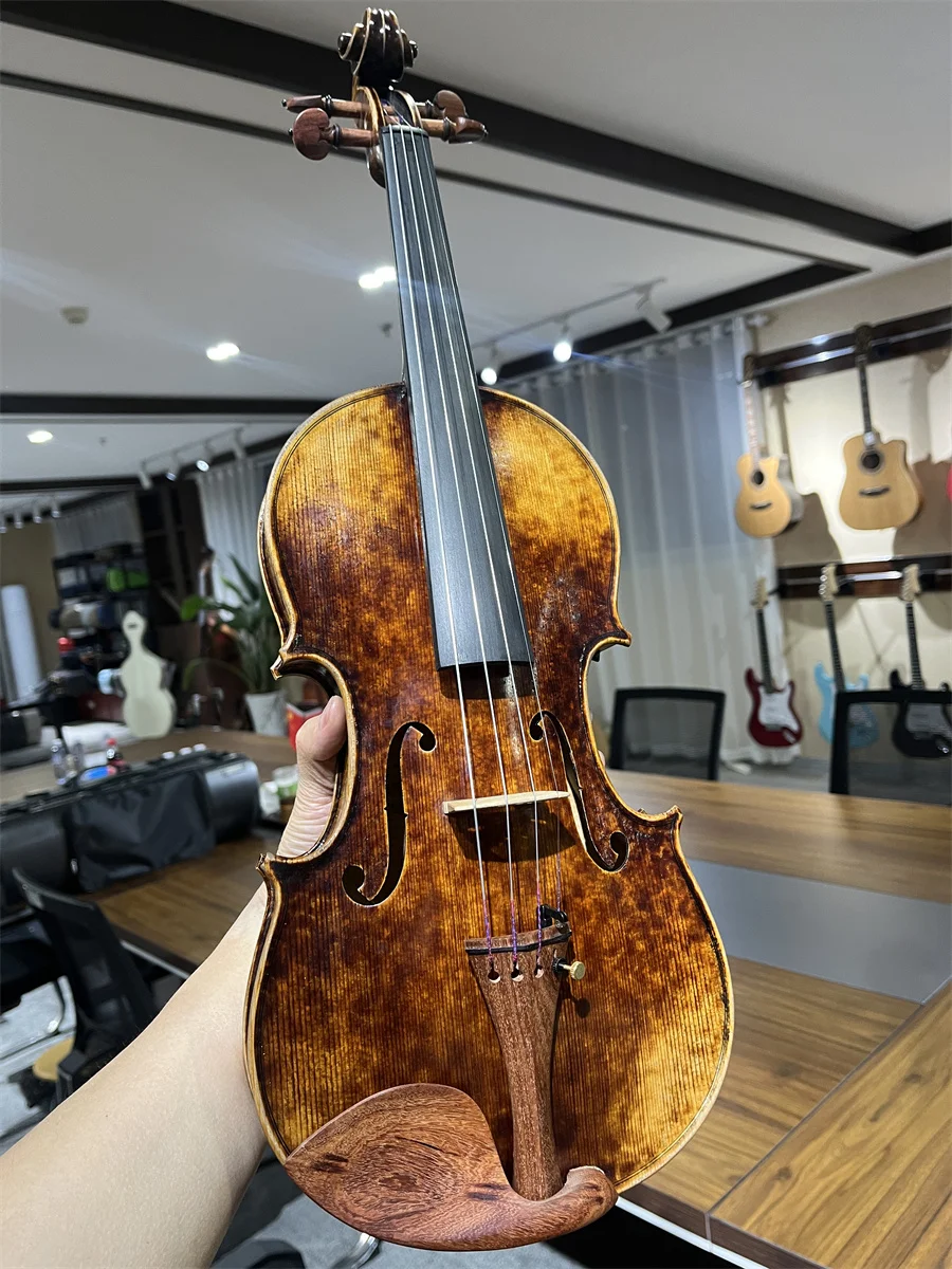 Видео включено Professional Vintage Old 4/4 Violin Cкрипка ك значительно 바이올린 Музыкальный