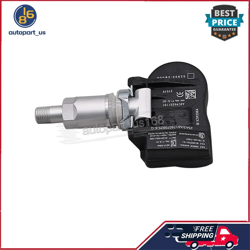 4 шт. TPMS датчик системы контроля давления в шинах 52933-2B000 529332 B000 52933 2B000 433 МГц для
