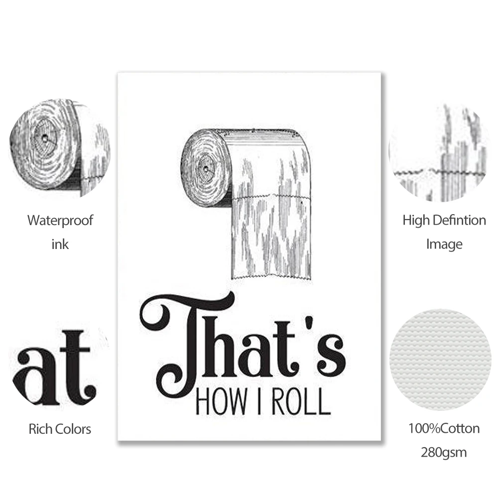 Рулон туалетной бумаги с принтом для ванной комнаты художественный фермерский