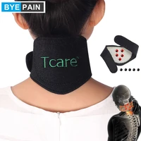 1pcs byepain tourmaline self heating neck brace pad magnetic therapy tourmaline belt support spontaneous heating neck braces