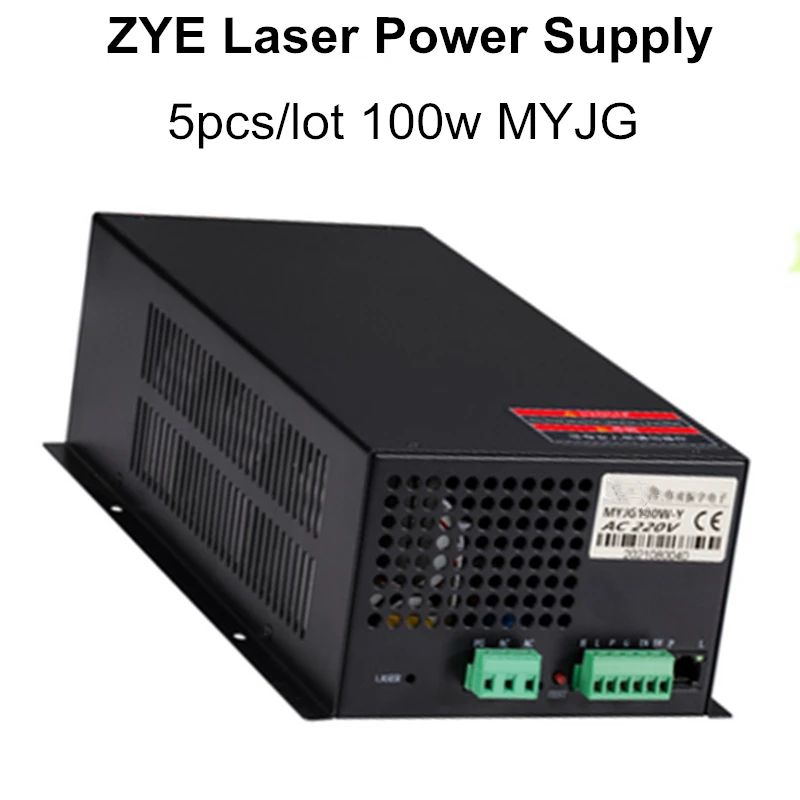 

5 шт./набор 100 Вт co2 лазерный источник питания для лазерной трубки co2 80 Вт 90 Вт 100 Вт