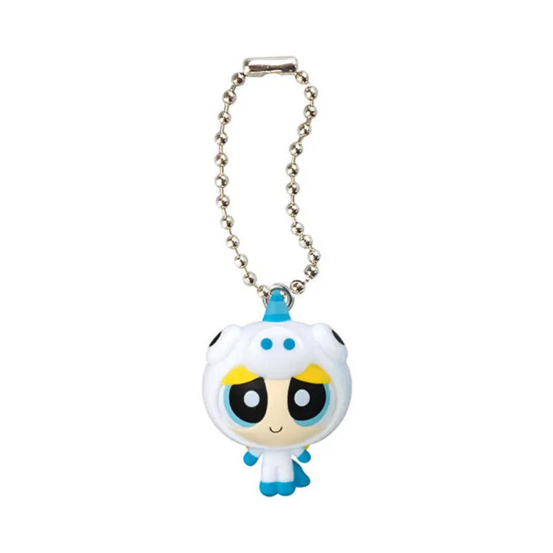Фото Брелок-подвеска Bandai Powerpuff Girls Blossom в форме единорога и кролика, мини-фигурка Gashapon, украшение для сумки для взрослых коллекционеров №3