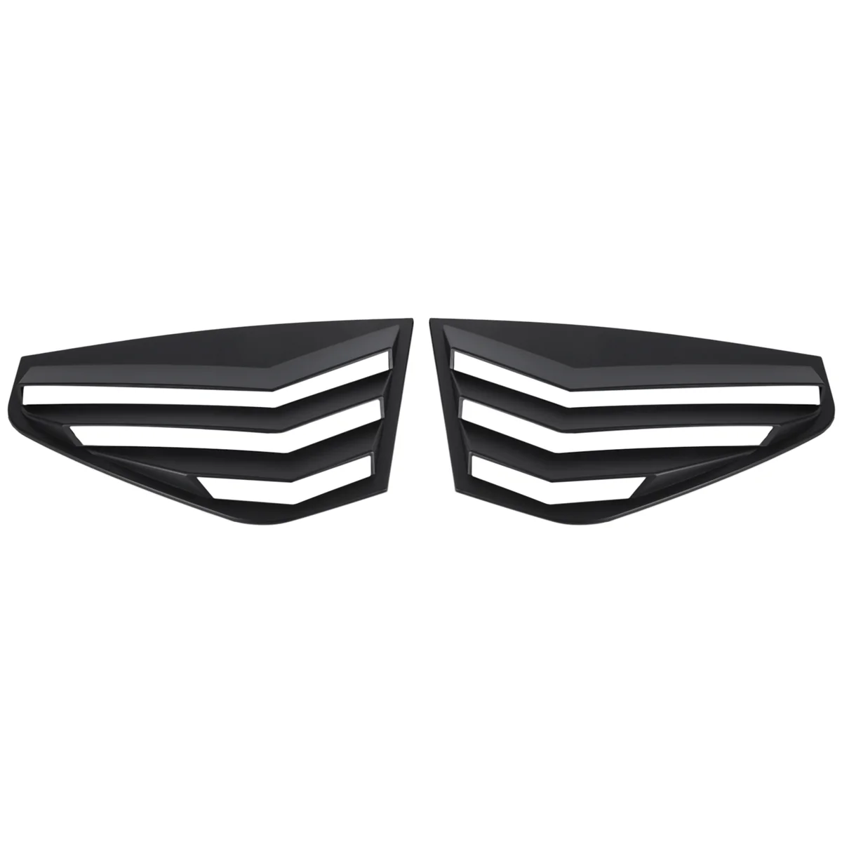 Матовая Черная задняя боковая решетка вентиляции четверти окна жалюзи затвора