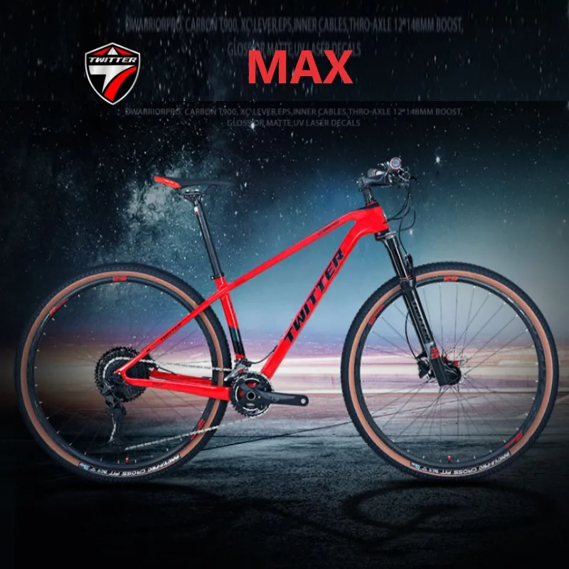 

TWITTER голограмма цвет WARRIORpro GX EAGLE-12S Гидравлический дисковый тормоз 27,5/29 дюймов T900 внедорожный горный велосипед из углеродного волокна bicicleta