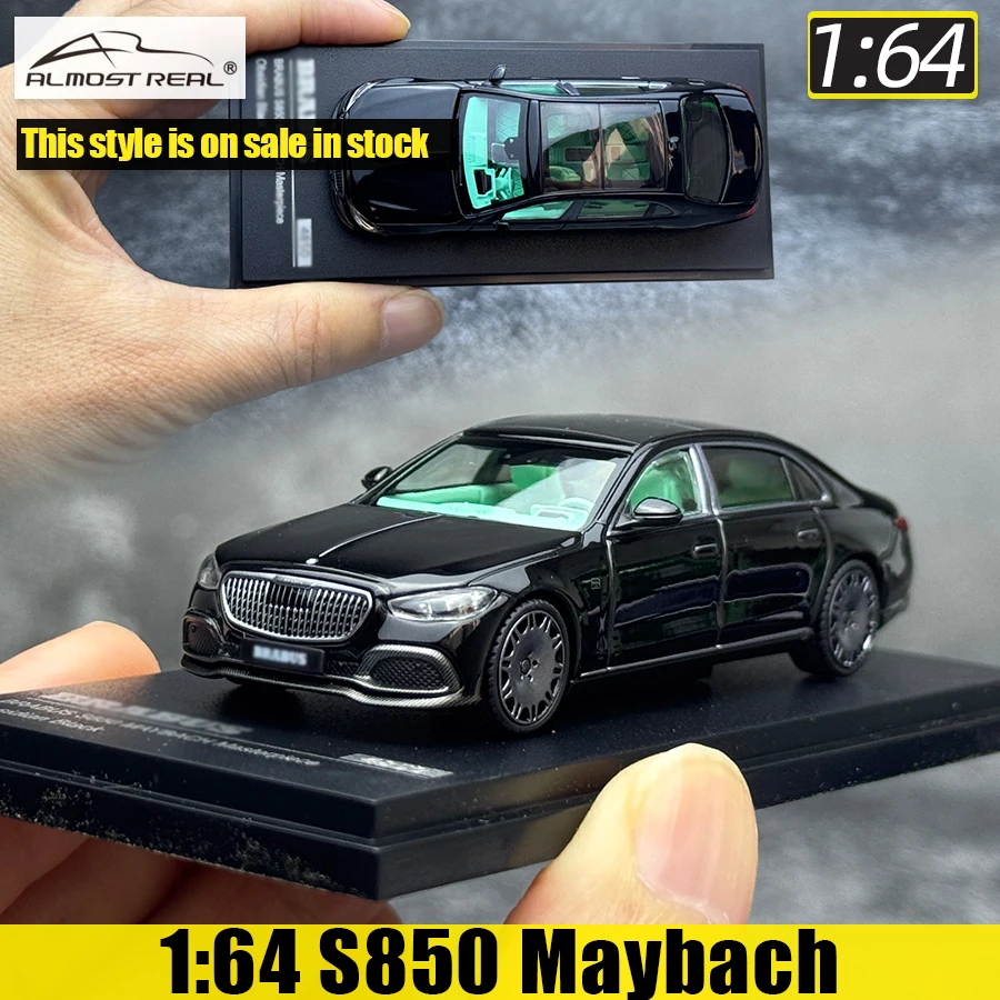 Фото AR BOX Almost Real Масштабная модель автомобиля S850 Maybach Masterpiece 2023 в масштабе 1/64, коллекционная литая модель №1