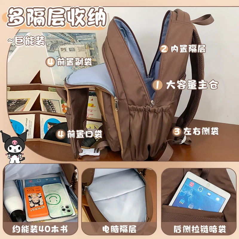 Новинка 2023 года милый рюкзак Sanrio с героями мультфильмов Kero Breeze для девочек модный