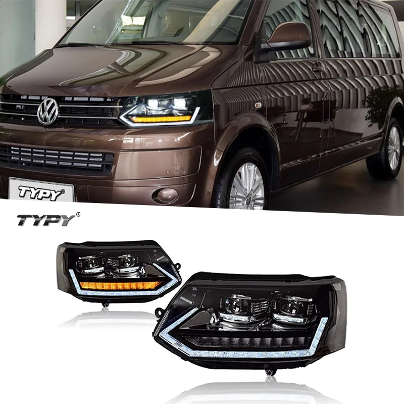 

Автомобильные фары TYPY для VW Caravelle T5, светодиодные фары для проектора, дневные ходовые огни, автомобильные аксессуары 2011-2015